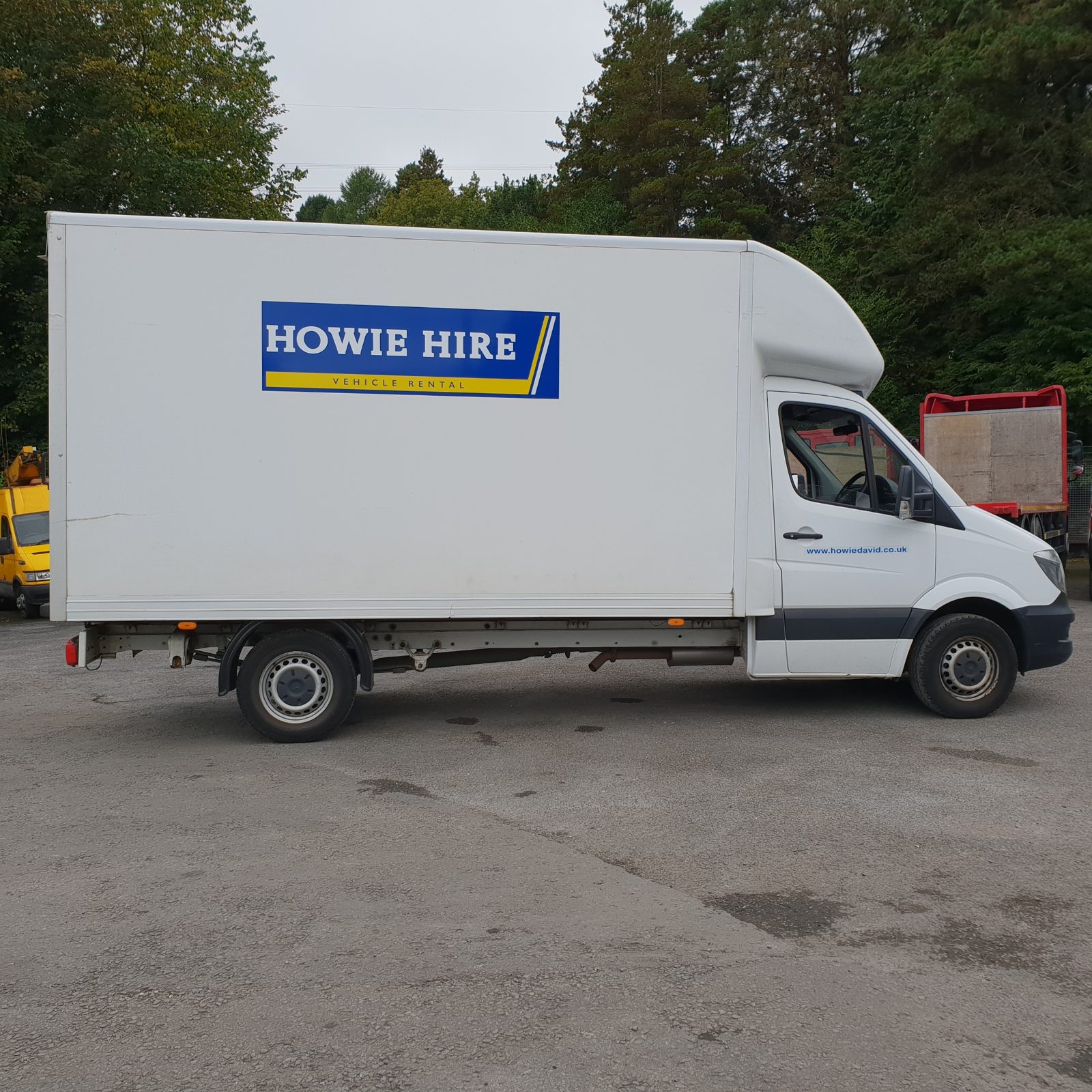 Luton box van from the rental fleet